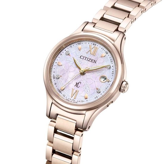 ES9498-77N:ｸﾛｽｼｰ【ﾉﾍﾞﾙﾃｨ付･国内正規品･ｷﾞﾌﾄ包装･ﾍﾞﾙﾄ調整無料】ｿｰﾗｰ電波 ﾚﾃﾞｨｽ腕時計 ｼﾝﾌﾟﾙｱｼﾞｬｽﾄ 限定画像