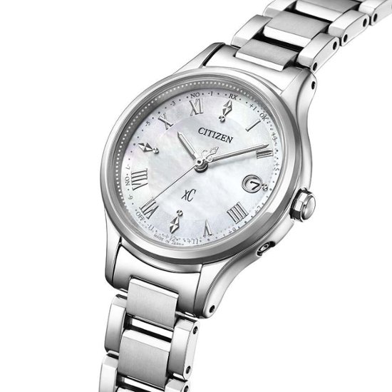 ES9490-52D  クロスシー【ノベルティ付・国内正規品】【ｷﾞﾌﾄ包装･ｻｲｽﾞ調整無料】ｿｰﾗｰ電波　レディース腕時計画像