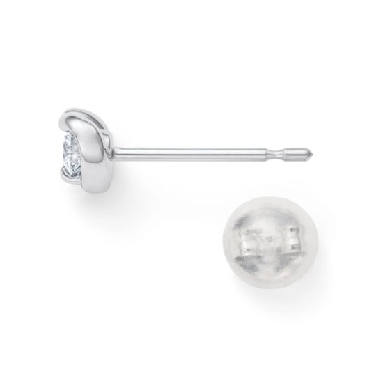 ロイヤルアッシャーJHA0106BP【新品】【国内正規品】【ノベルティ付・ギフト包装無料】プラチナ ダイヤモンドピアス画像