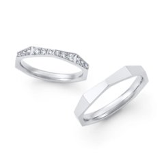 ロイヤルアッシャー　WRB081 / WRA071 マリッジリング　結婚　指輪　ペアリング　 【店頭サンプル在り】画像