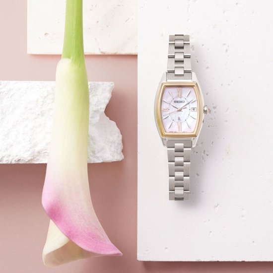 SSQW076 ｾｲｺｰﾙｷｱ 【ﾉﾍﾞﾙﾃｨ付・ｷﾞﾌﾄ包装･ﾍﾞﾙﾄ調整無料･新品正規品】ｿｰﾗｰ電波　ﾚﾃﾞｨｰｽ腕時計画像