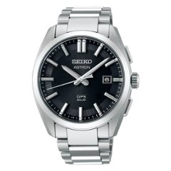 SBXD035：ｾｲｺｰｱｽﾄﾛﾝ【ﾉﾍﾞﾙﾃｨ付・ｷﾞﾌﾄ包装・ﾍﾞﾙﾄ調整無料・新品正規品】GPSｿｰﾗｰ電波 ﾒﾝｽﾞ腕時計画像