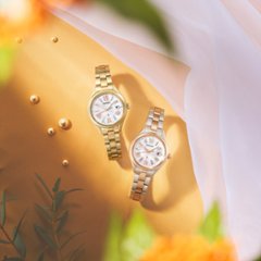 SSQW098 ｾｲｺｰﾙｷｱ【ﾉﾍﾞﾙﾃｨ付・ｷﾞﾌﾄ包装･ﾍﾞﾙﾄ調整無料･新品正規品】ｿｰﾗｰ電波　ﾚﾃﾞｨｰｽ腕時計  広告モデル画像