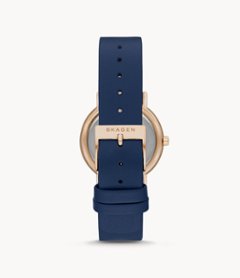 SKW2838　Skagen 【15時迄の注文で本日発送】*水曜除く【正規ﾒｰｶｰ保証書付】スカーゲン　SIGNATUR ブルーレザー　レディース画像