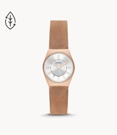 SKW3035　Skagen 【15時迄の注文で本日発送】*水曜除く【正規ﾒｰｶｰ保証書付】GRENEN LILLE 三針デイト ローズゴールド 画像