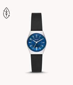 SKW3036　Skagen 【15時迄の注文で本日発送】*水曜除く【正規ﾒｰｶｰ保証書付】GRENEN LILLE 三針デイト ミッドナイトレザー画像