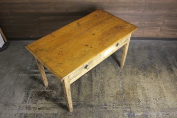 イギリス オールドパイン キッチンテーブル画像