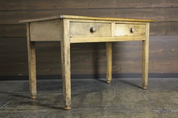イギリス オールドパイン キッチンテーブル画像