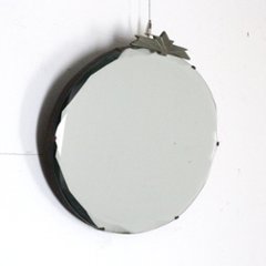 イギリス アンティーク アールデコ ウォールミラー画像