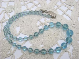 MIRIAM HASKELL ガラスビーズ ネックレス＆イヤリングセット画像