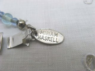 MIRIAM HASKELL ガラスビーズ ネックレス＆イヤリングセット画像