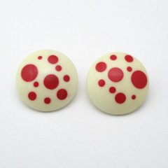 AVON ルーサイト 水玉ピアス画像