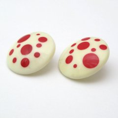 AVON ルーサイト 水玉ピアス画像