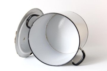 イギリス アンティーク エナメル FLOUR缶画像