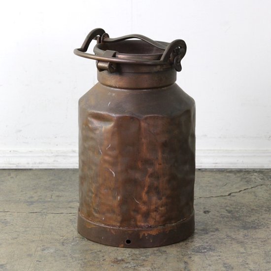 イギリス アンティーク コッパー ミルク缶画像