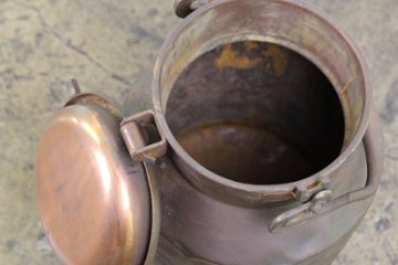 イギリス アンティーク コッパー ミルク缶画像