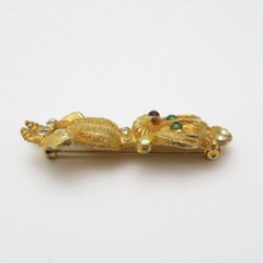 ヴィンテージ プードルのブローチ画像