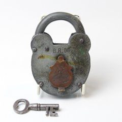 イギリス ENOCH JONES アンティーク パドロックの画像