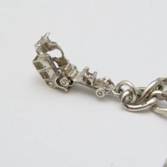 イギリス ヴィンテージ シルバーチャームブレスレット画像