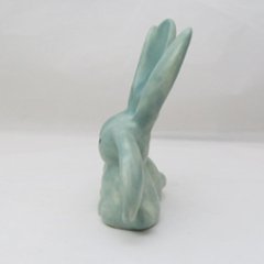 イギリス ヴィンテージ シルバック  Kissing Rabbits フィギュア画像