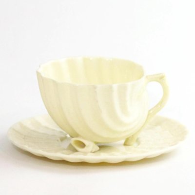 アイルランド Belleek "Neptune" デミタスカップ&ソーサーの画像