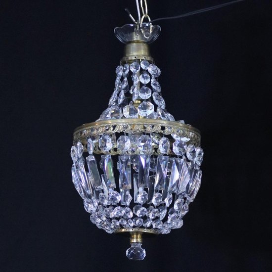 アンティークスタイル クリスタルガラス プラフォニエ画像