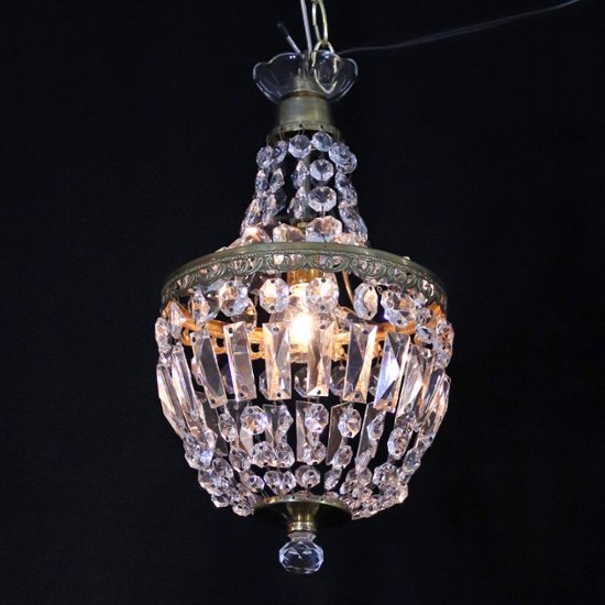 アンティークスタイル クリスタルガラス プラフォニエ画像