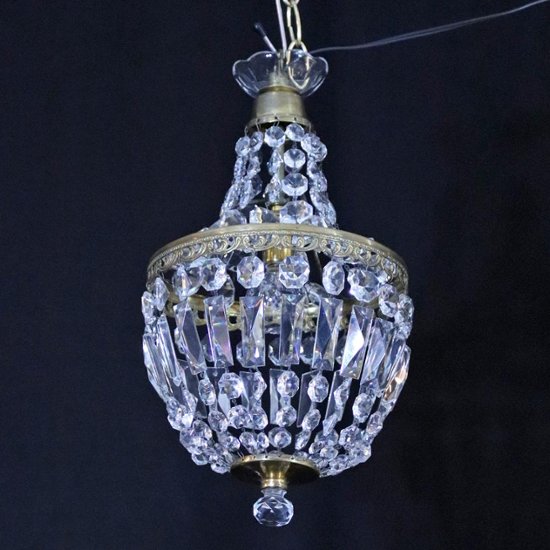 アンティークスタイル クリスタルガラス プラフォニエ画像