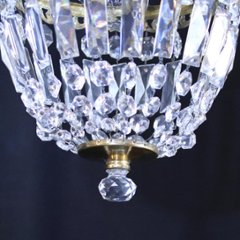 アンティークスタイル クリスタルガラス プラフォニエ画像