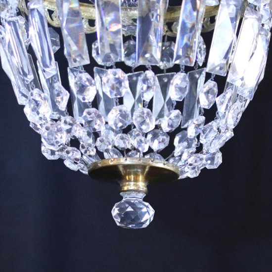 アンティークスタイル クリスタルガラス プラフォニエ画像