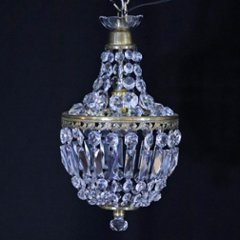 アンティークスタイル クリスタルガラス プラフォニエ画像