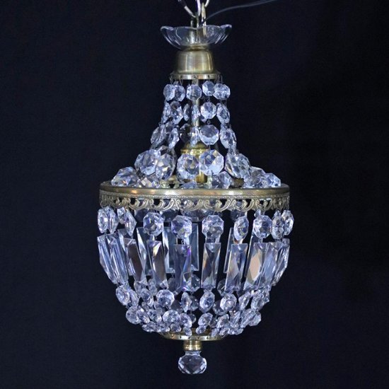 アンティークスタイル クリスタルガラス プラフォニエ画像