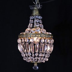 アンティークスタイル クリスタルガラス プラフォニエ画像