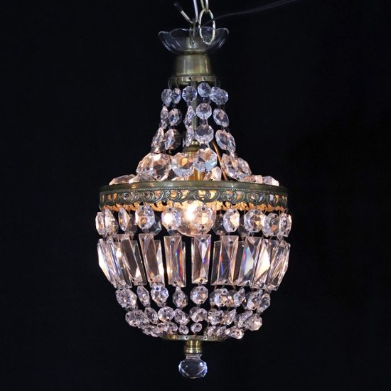 アンティークスタイル クリスタルガラス プラフォニエ画像