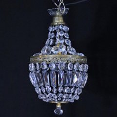 アンティークスタイル クリスタルガラス プラフォニエ画像