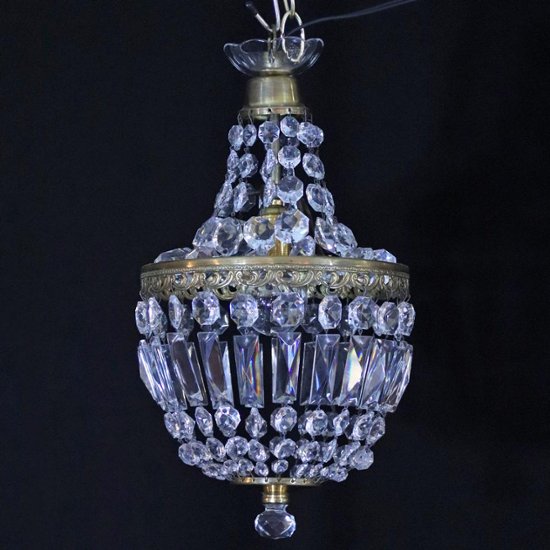 アンティークスタイル クリスタルガラス プラフォニエ画像