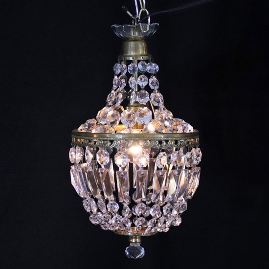 アンティークスタイル クリスタルガラス プラフォニエ画像