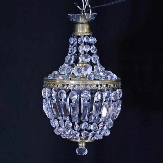 アンティークスタイル クリスタルガラス プラフォニエ画像