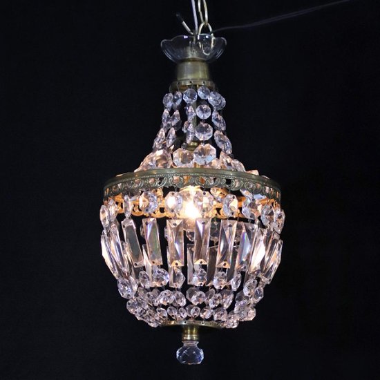 アンティークスタイル クリスタルガラス プラフォニエ画像