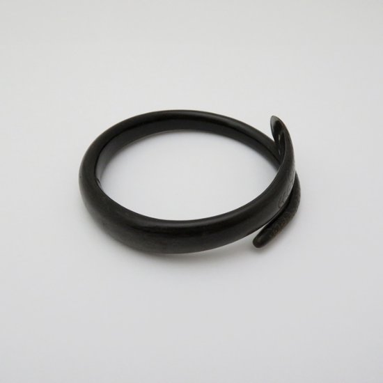 アンティーク ヴィクトリアン ホーン スネーク バングル画像