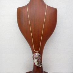 ヴィンテージ ラインストーン コブラ ネックレス画像