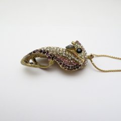 ヴィンテージ ラインストーン コブラ ネックレス画像