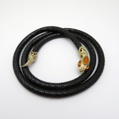 Whiting&Davis メタルメッシュ スネーク ベルト/ネックレスの画像