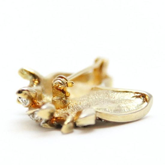 ヴィンテージ ラインストーン ホースヘッド ブローチ画像