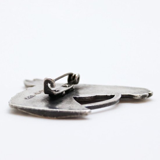 ヴィンテージ コパーメタル ホースヘッドブローチ画像