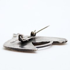 ヴィンテージ コパーメタル ホースヘッドブローチ画像