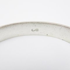 ヴィンテージ スターリングシルバー バングル画像