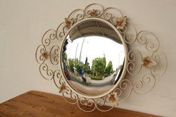イギリス ヴィンテージ コンベックスミラー画像