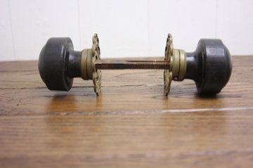 アンティーク エボニー＆ブラス ドアノブ画像