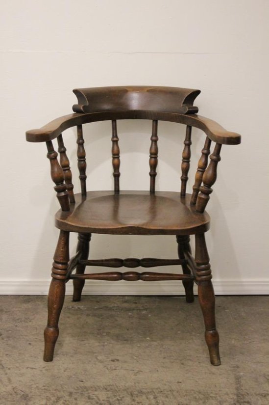 アンティーク エルム スモーカーズチェア画像